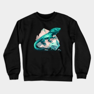 Green Crystal Lizard Crewneck Sweatshirt